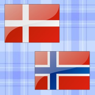 dán és norvég zászló
