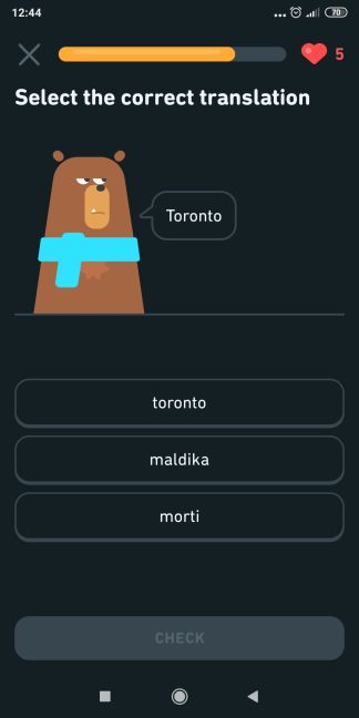 Eszperantóból gyakoroltam is